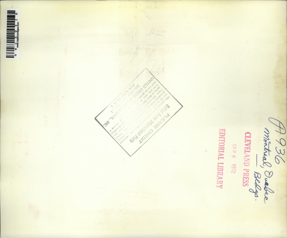 1972 Press Photo Montreal, Canada Museum of Fine Arts that was robbed