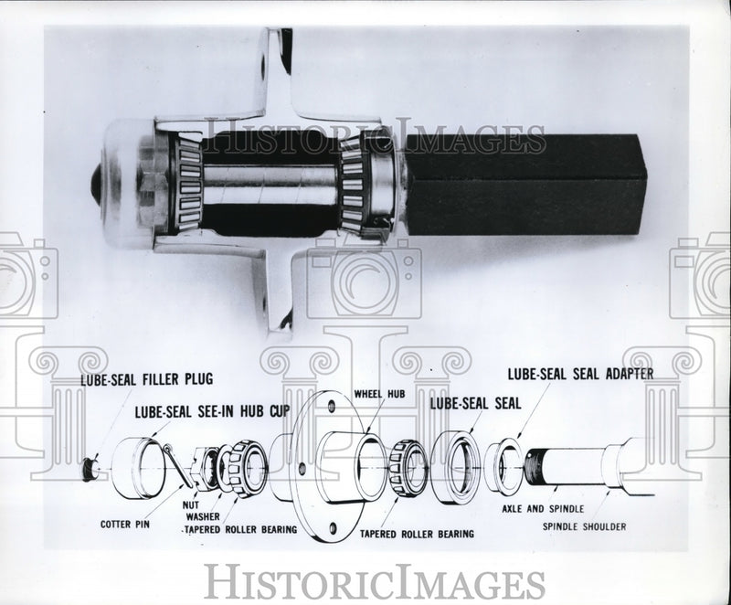 Load image into Gallery viewer, Press Photo Lube Seal filler plug &amp; diagram for Superior Spots Spec Co.
