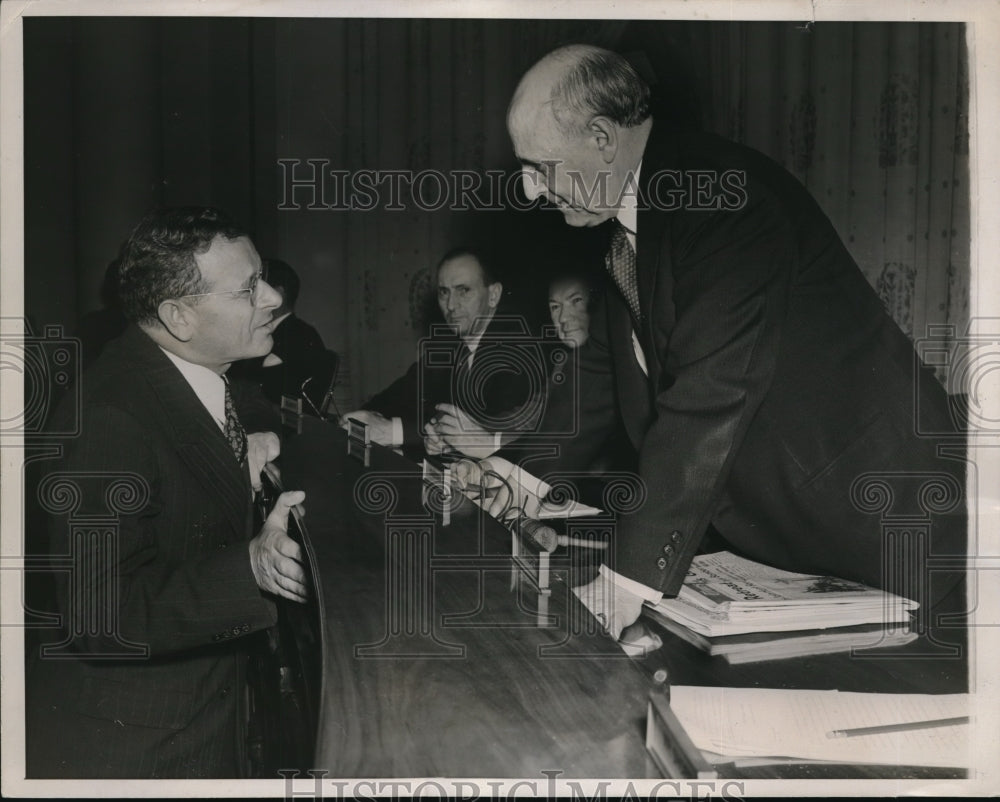 1941 Press Photo Sidney Hillman testifies on proposed New Labor Legis.
