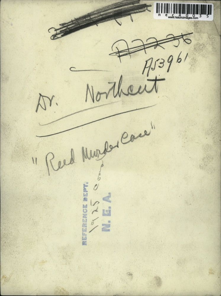 1925 Press Photo Dr. Northcut,"Reed Murder Case" - nec40035