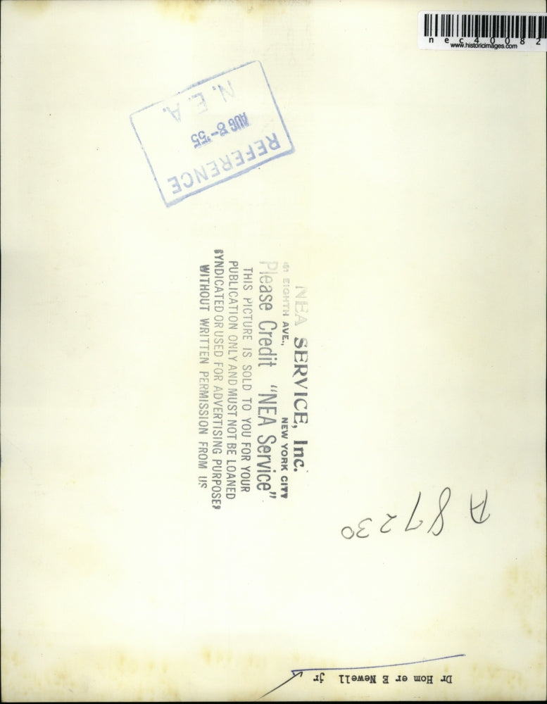 1955 Press Photo Dr. Homer E. Newell Jr.