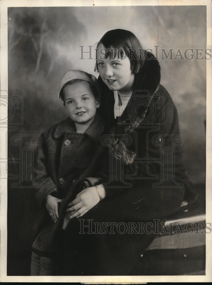 1934 Press Photo Echo & Orville, children of confessed kidnapper Mrs. Sankey