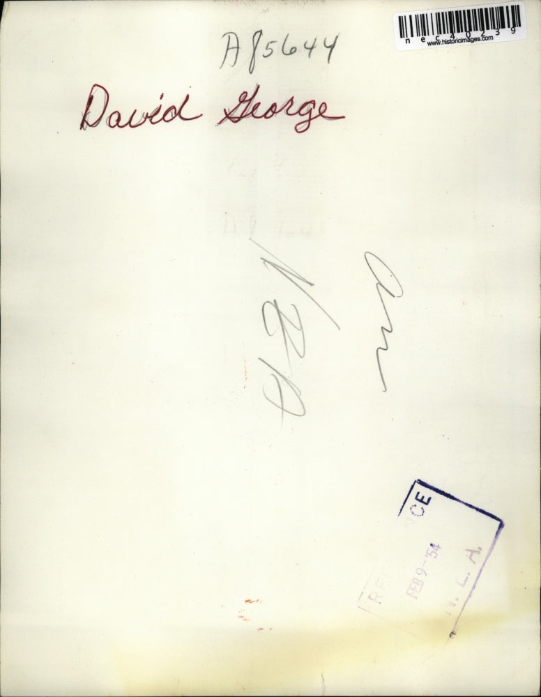 1954 Press Photo Three-year-old David Lloyd George at Miss Juliet Nash's wedding