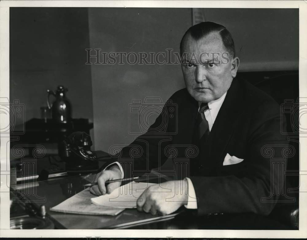 1935 Press Photo Ernest H. van Fossan, member of the Board of Tax Appeals in DC- Historic Images