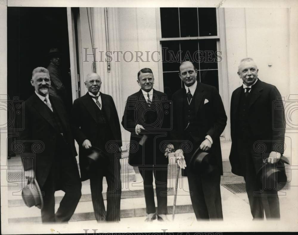 1930 Press Photo German financiers visit the White House while touring the U.S.- Historic Images