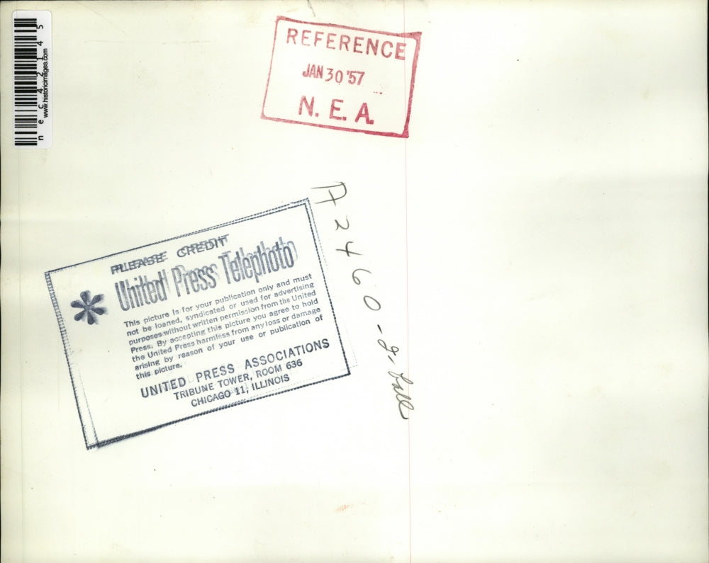 1957 Press Photo D.C. Pres.& Mrs Eisenhower at Inaugral Ball