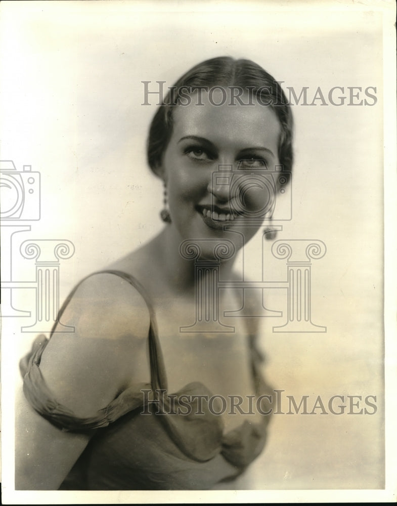 1932 Press Photo Ramona from Cinncinati, to sing on NBC broadcast