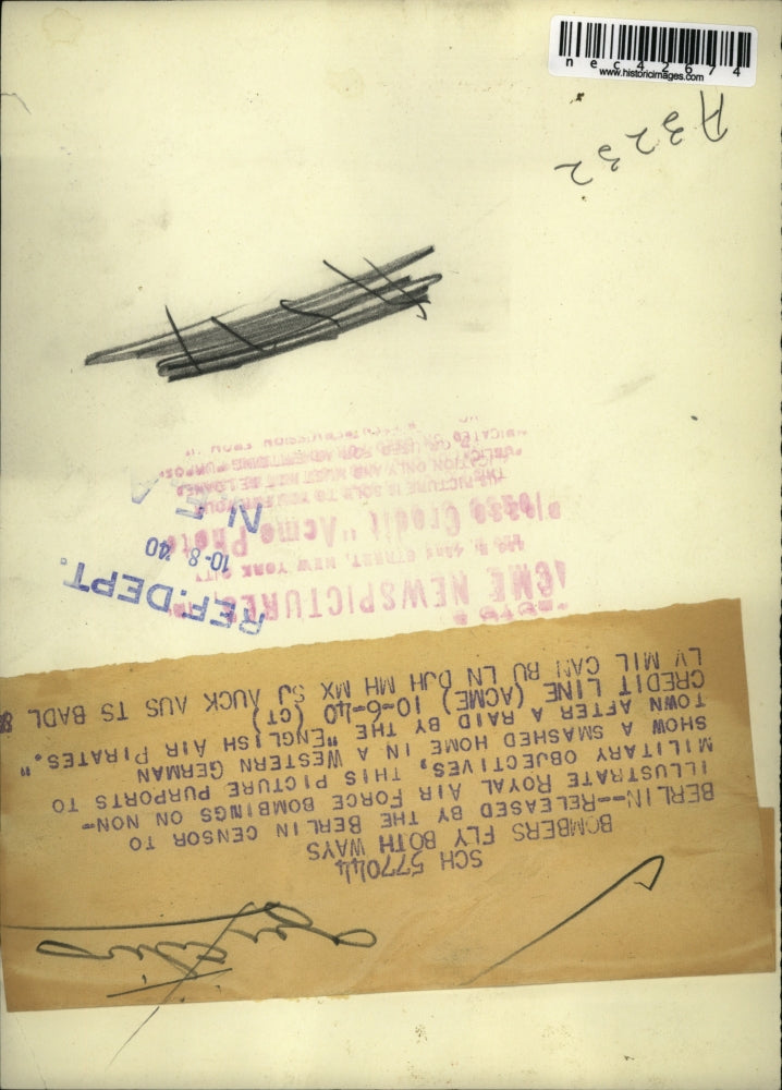 1940 Press Photo Berlin, Germany RAY targets destroyed - nec42674