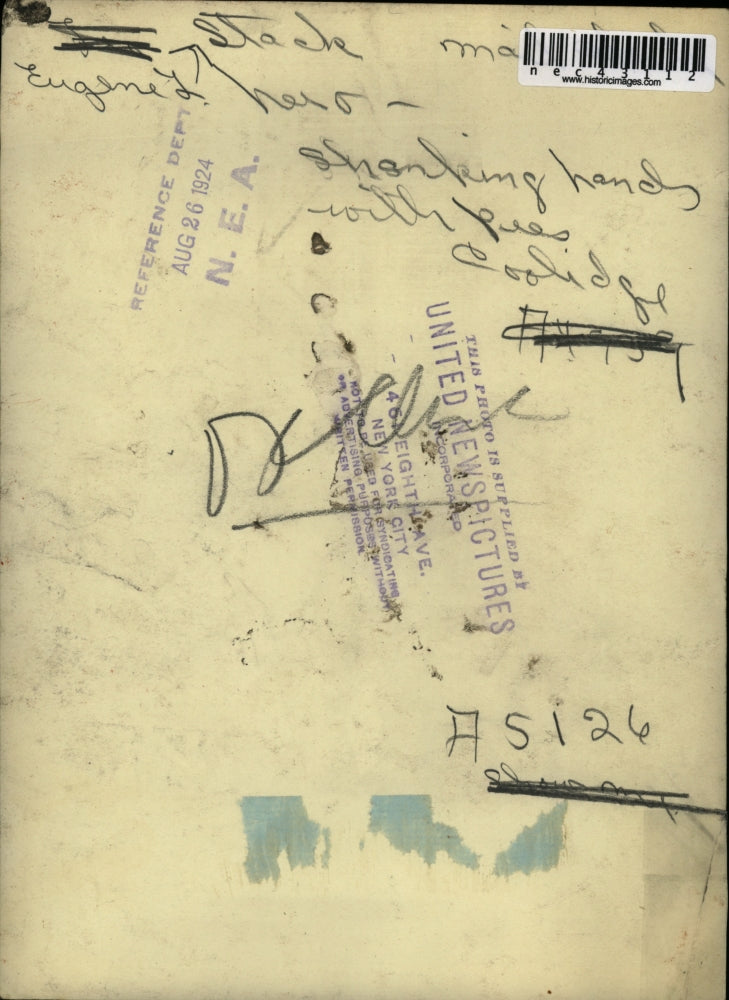 1924 Press Photo President Calvin Coolidge Eugene Stack