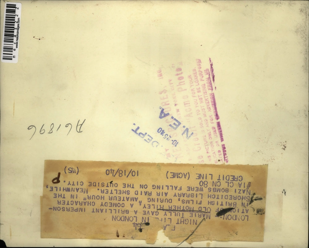 1940 Press Photo Old Mother Riley, a comedian, was impersonated by Marie Tully