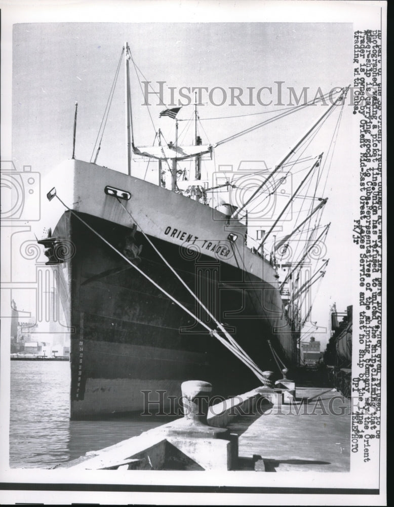 1962 Press Photo Orient Trader - strike