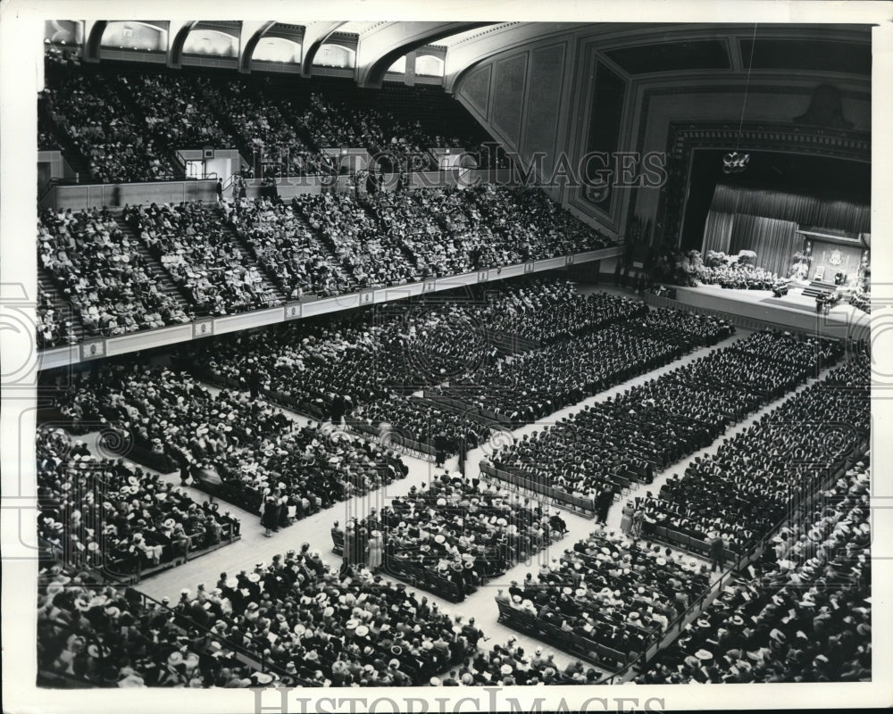 1941 Press Photo Univ of Pa commencement exercise in Philadelphia, PA- Historic Images