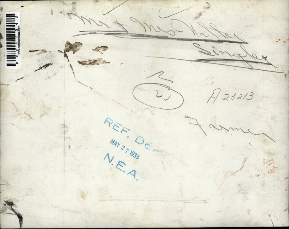 1933 Press Photo Mr and Mrs Walter Singler Farmers