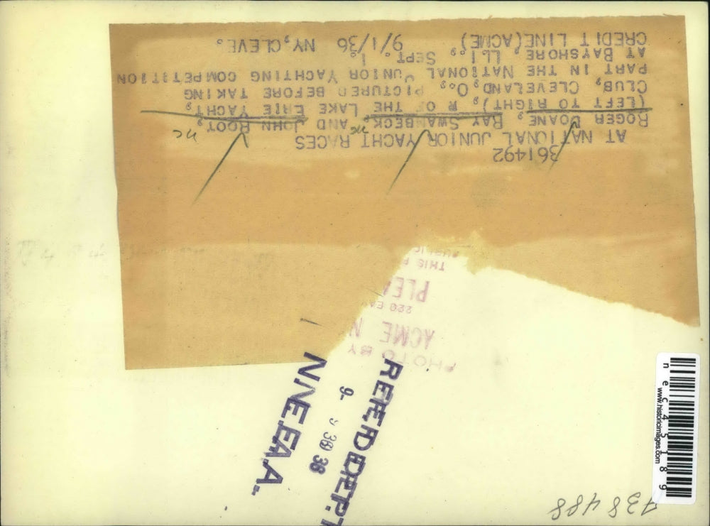 1936 Press Photo Roger Doane, Ray Swanbeck & John Root - nec45189