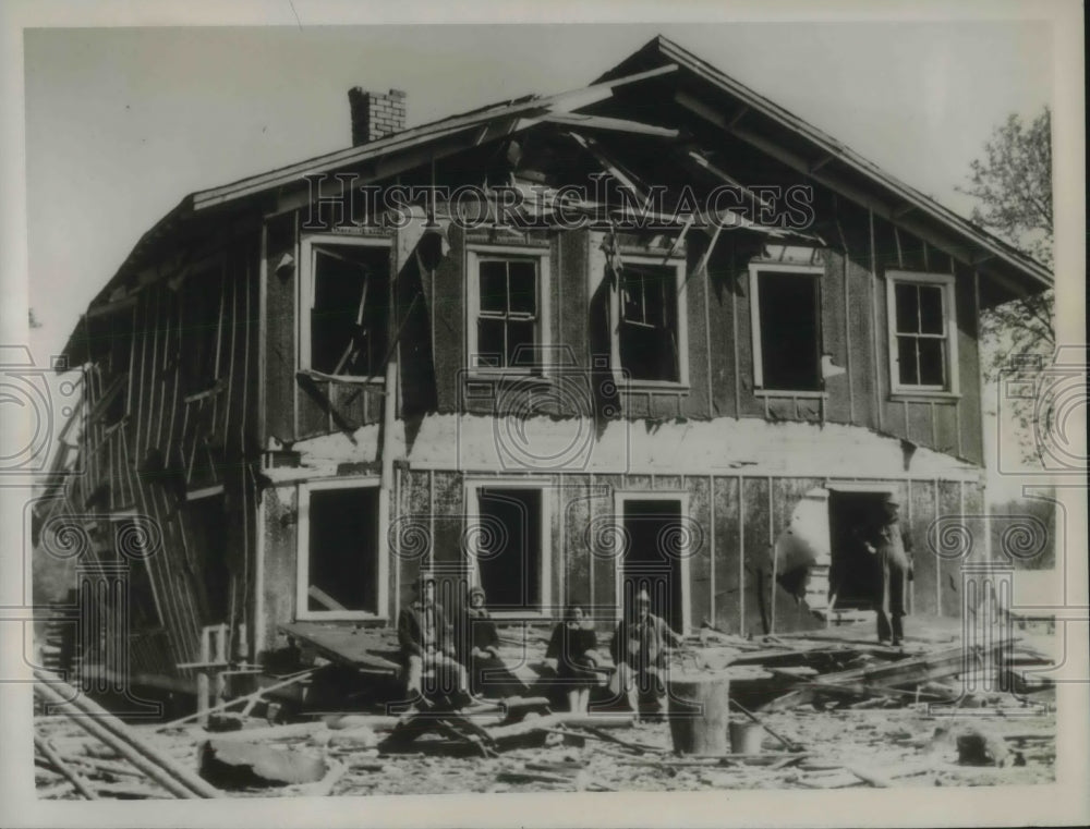 1935 Press Photo JY Phillips Helenwood House Explosion Accident