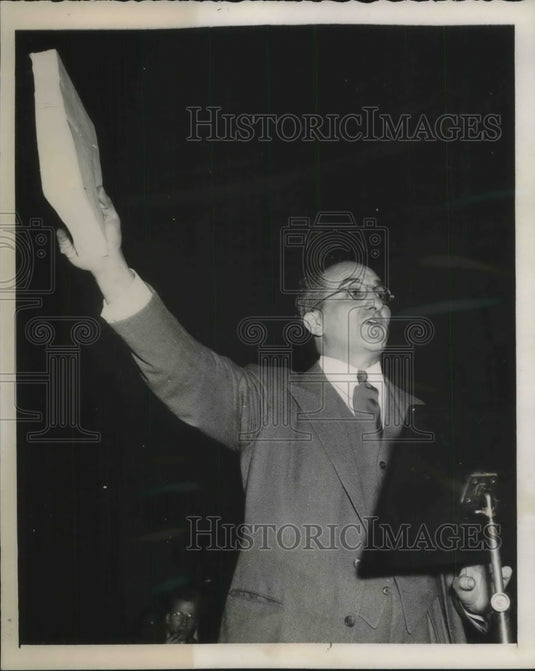 1940 Press Photo Tariff commission members before ways and means committee.
