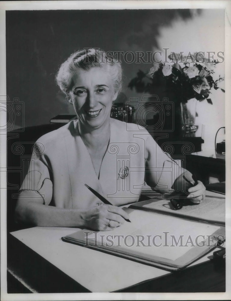 Load image into Gallery viewer, 1958 Press Photo Canada's First Female Cabinet Minister Ellen Fairclough

