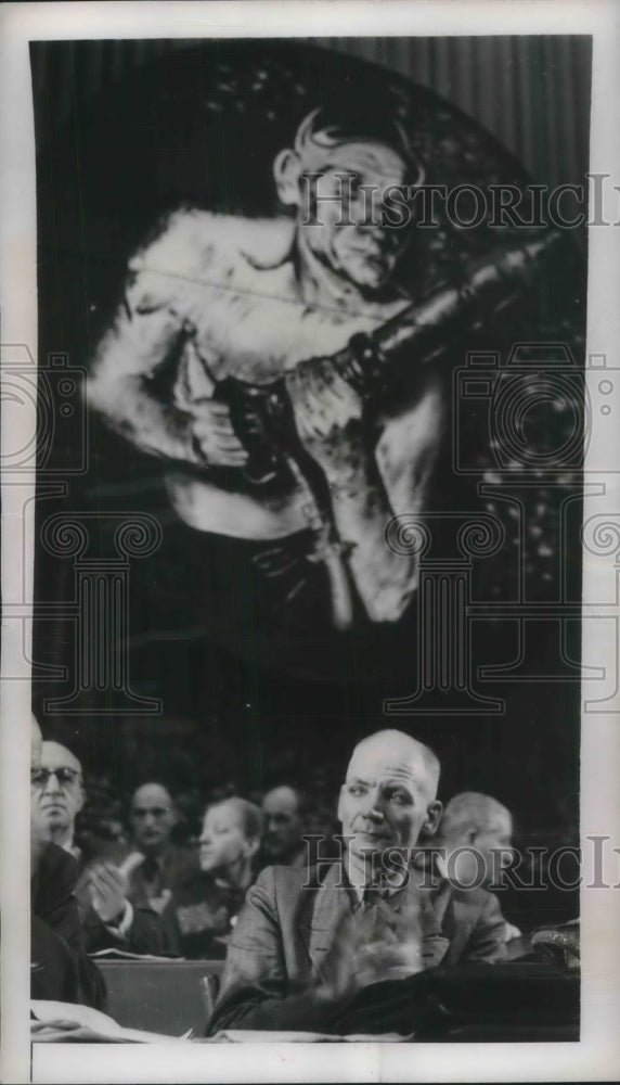 Load image into Gallery viewer, 1949 Press Photo Berlin, Germany Adolph Hennecke, Communist at Congress
