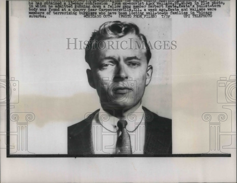 Load image into Gallery viewer, 1952 Press Photo Alex Wallace killed Herbert Kwate
