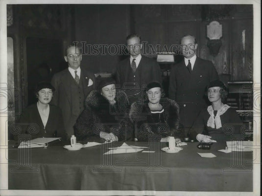 1932 Press Photo National Economy League Holds Meeting at Hotel Commodore