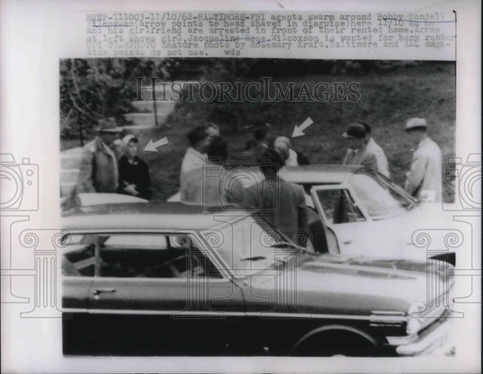 1962 Press Photo Baltimore, Md. Bobby Wilcoxson & Jacqueline Rose captured -