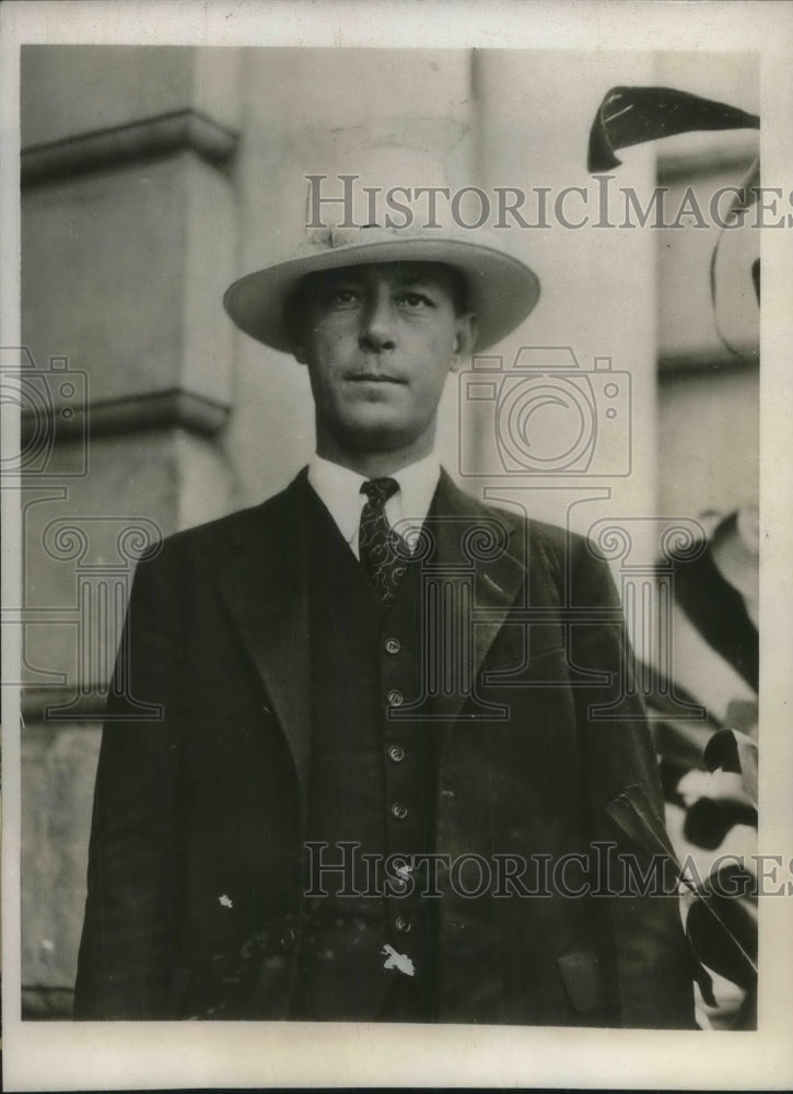 1932 Press Photo Major Gordon C Ross Warden of Territorial Penitentiary