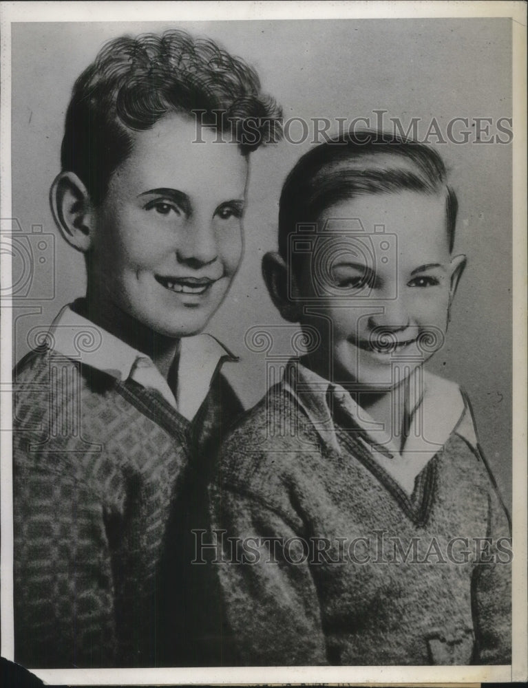 1933 Press Photo Robert Blythe shot to death by his father & Vernon Blythe, the