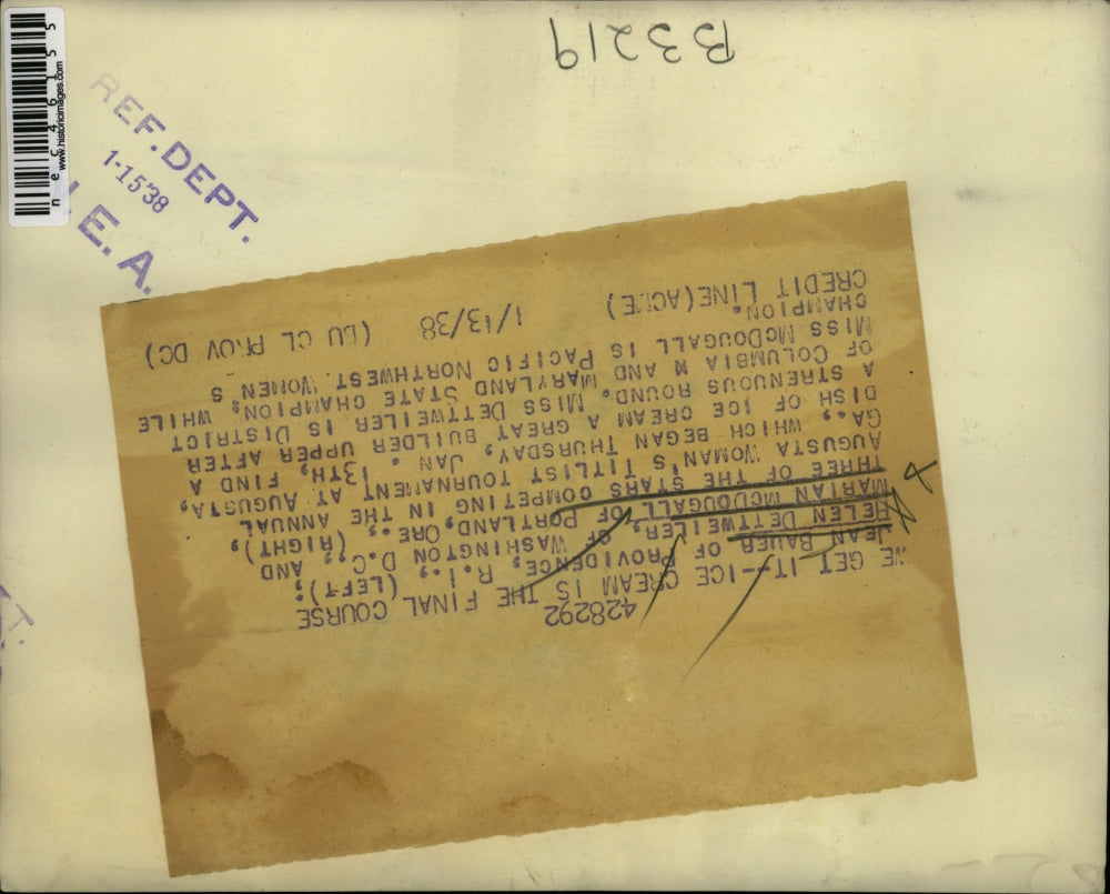 1938 Press Photo The Stars of the Annual Augusta Women's Titlist Tournament