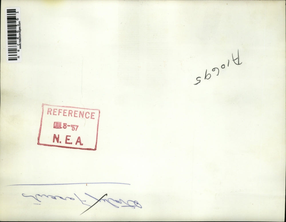 1957 Press Photo Devotees of Frascist dictator