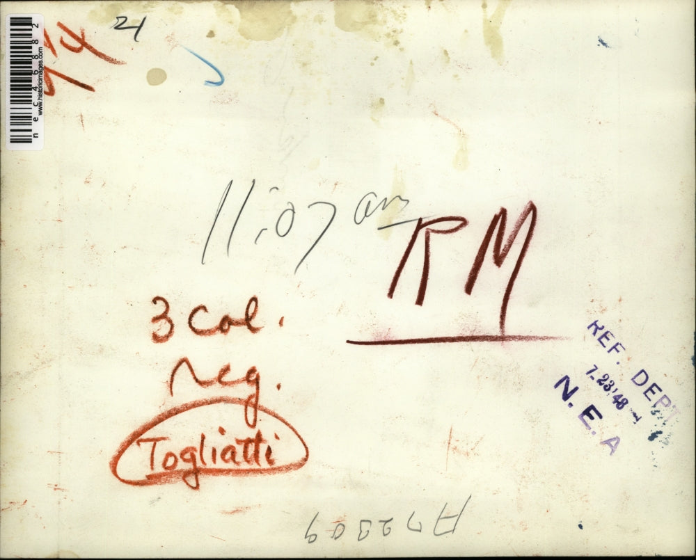 1948 Press Photo Italy's Communist Leader Palmiro Togliatti is Shot - nec46882