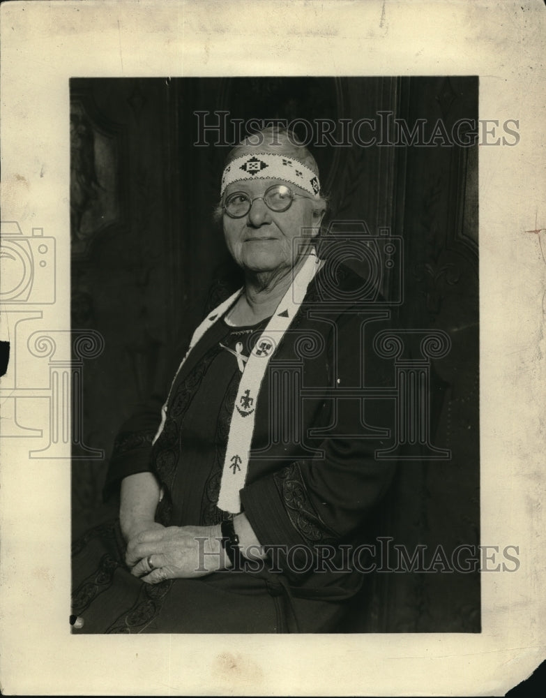 1924 Press Photo Oldest Camp Fire Girl of the West Gradma Tibbets of Yakima Wash