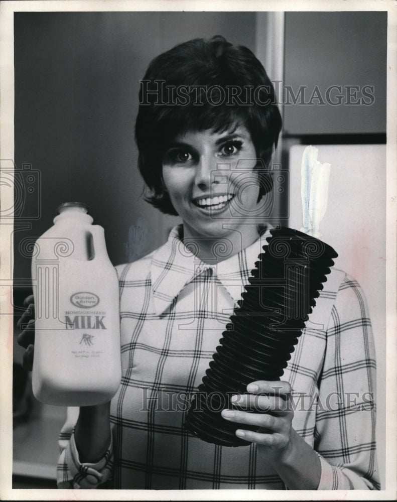 Load image into Gallery viewer, 1970 Press Photo Dow Chemical Company's products - from milk bottle to tubes
