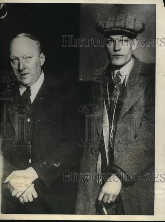 1925 Press Photo Father and Brother of "Jazz" girl.