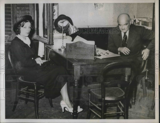 1937 Press Photo Simone L Angle, Jean Paul Stefani Andre McGuin - nec47630- Historic Images