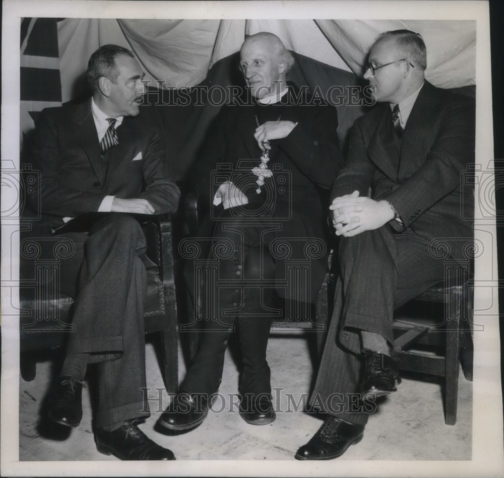 1945 Press Photo Guest Speakers At American Soviet Friendship Rally Dean Acheson- Historic Images