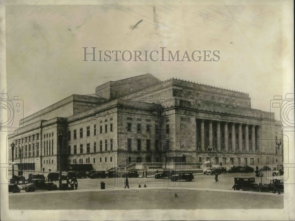 1934 Press Photo New 6,000,000 Auditorium.