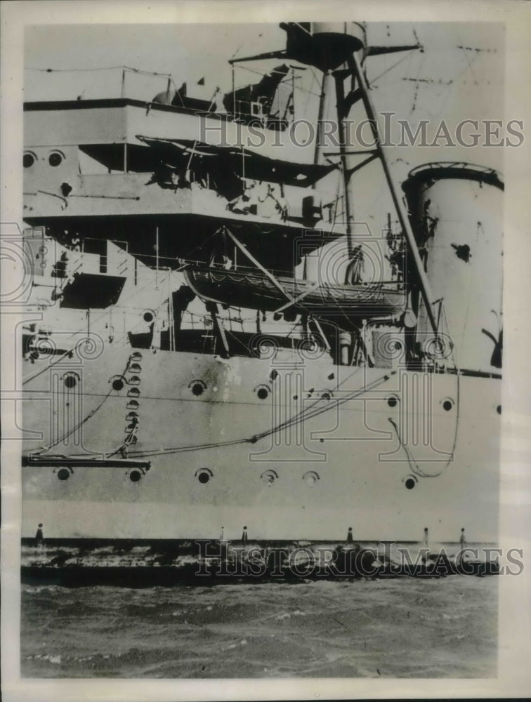 1936 Press Photo Alfonso De Albuquerque Portugese Ship After Abortive Mutiny- Historic Images