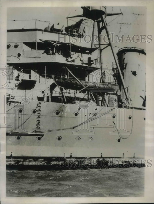1936 Press Photo Alfonso De Albuquerque Portugese Ship After Abortive Mutiny- Historic Images