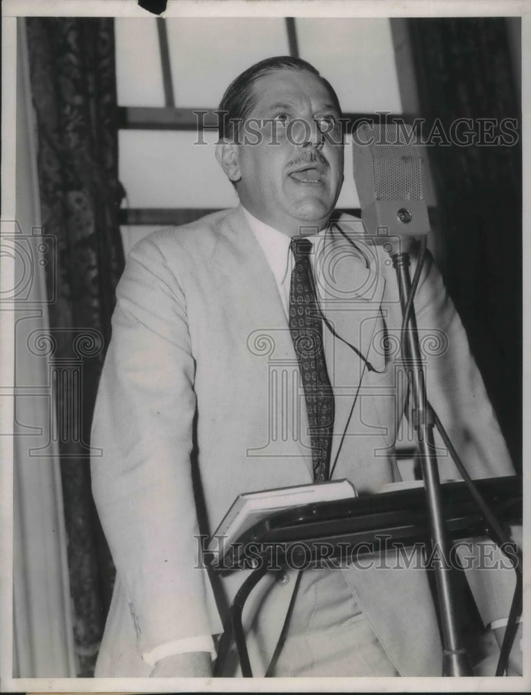 1938 Press Photo D.C. Thurman Arnold, asst Atty General