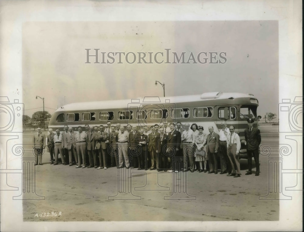 1946 Press Photo American-Canadian Tour of Lake Erie International Vactionland- Historic Images