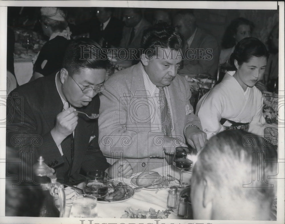 1939 Press Photo Actor Jean Herbrolt At Louis Mayer Moral Re-Armament Luncheon