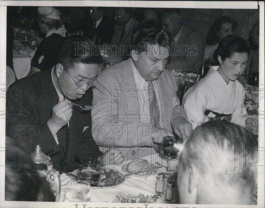 1939 Press Photo Actor Jean Herbrolt At Louis Mayer Moral Re-Armament Luncheon