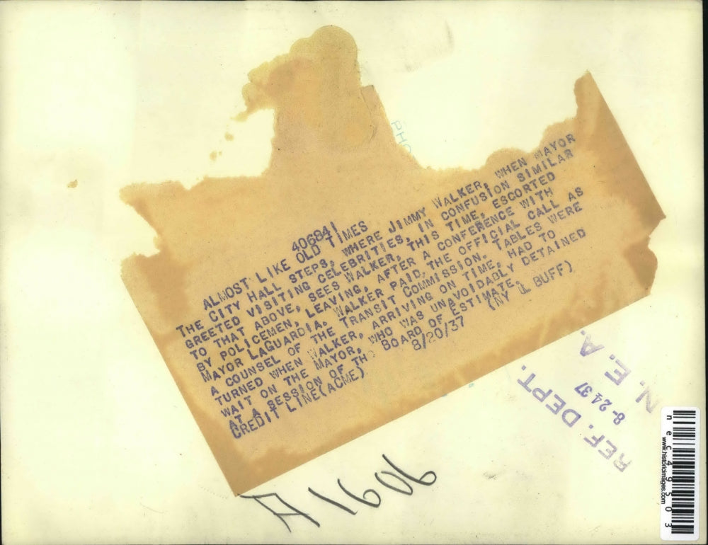 1937 Press Photo Almost like old times