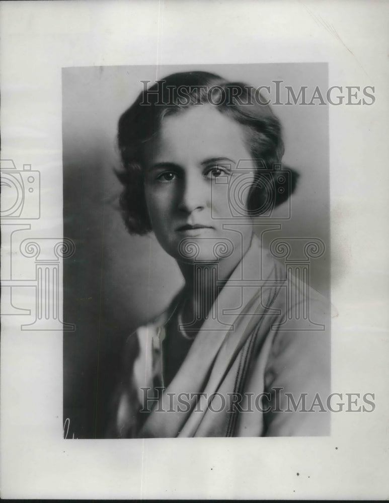 1934 Press Photo Mrs. J.C. Ward, Junior League Vice President
