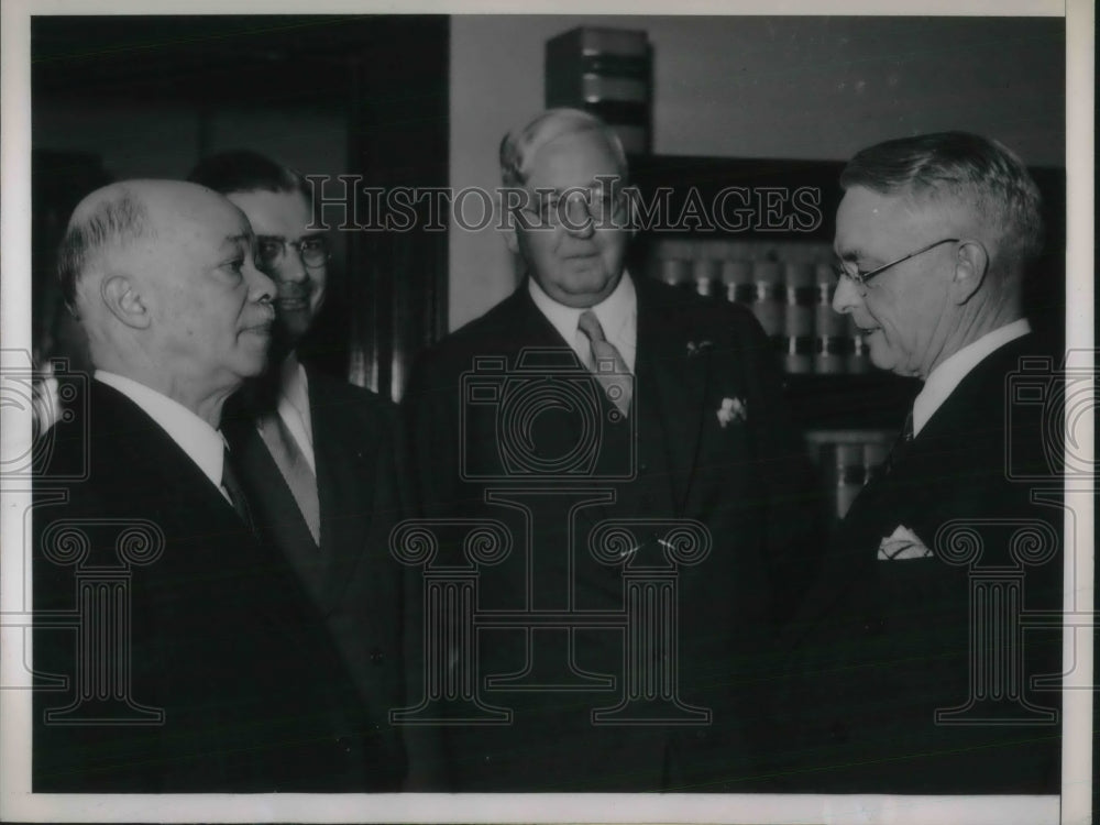1936 Press Photo Judge Raglan Tuttle Dr Boyd Dr tillman