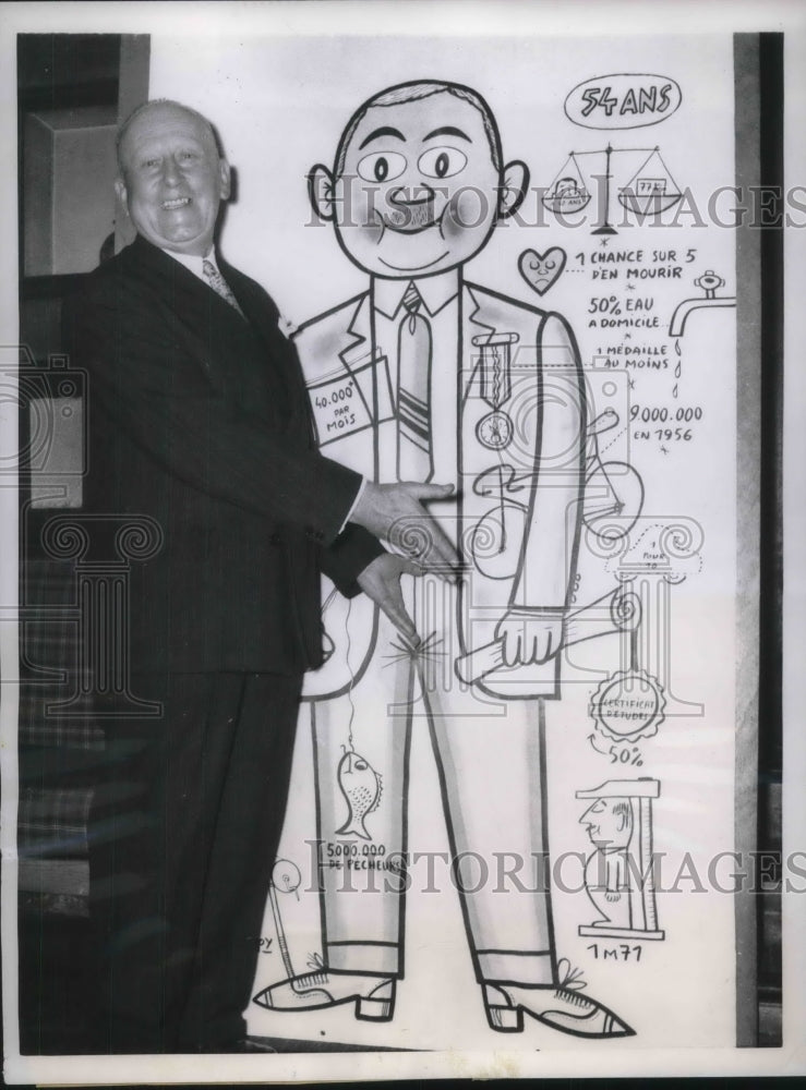 1957 Press Photo French Radio Wizard Marcel Bouchet Is Average Frenchman
