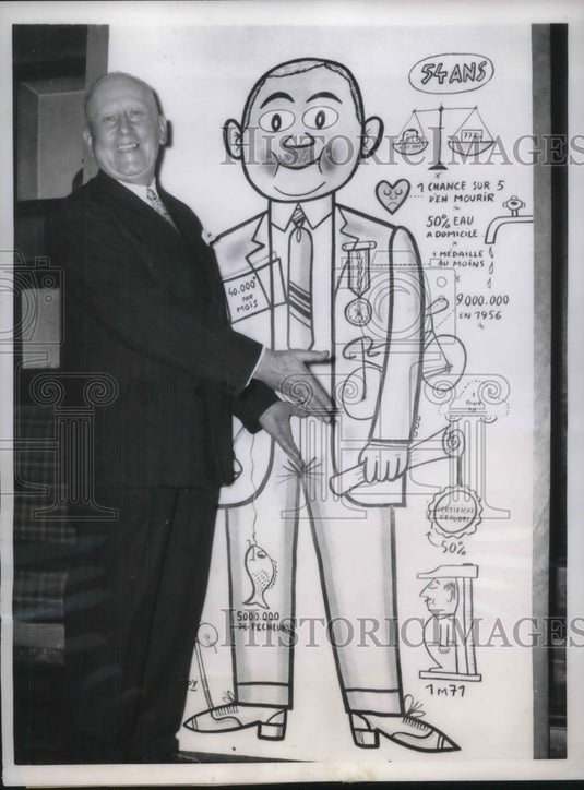 1957 Press Photo French Radio Wizard Marcel Bouchet Is Average Frenchman