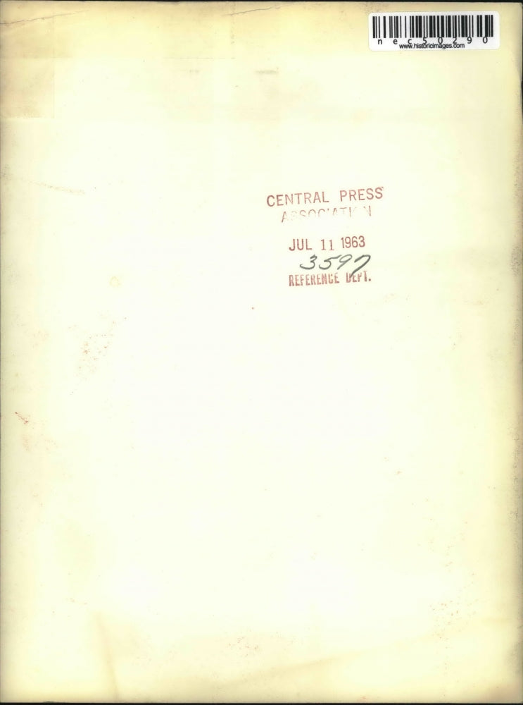 1963 Press Photo Train Master John I. Moriarity of the Chicago & W. Indiana RR