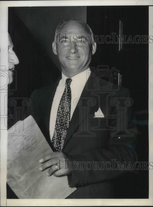 1936 Press Photo Lawyer, teacher held in blackmail charge