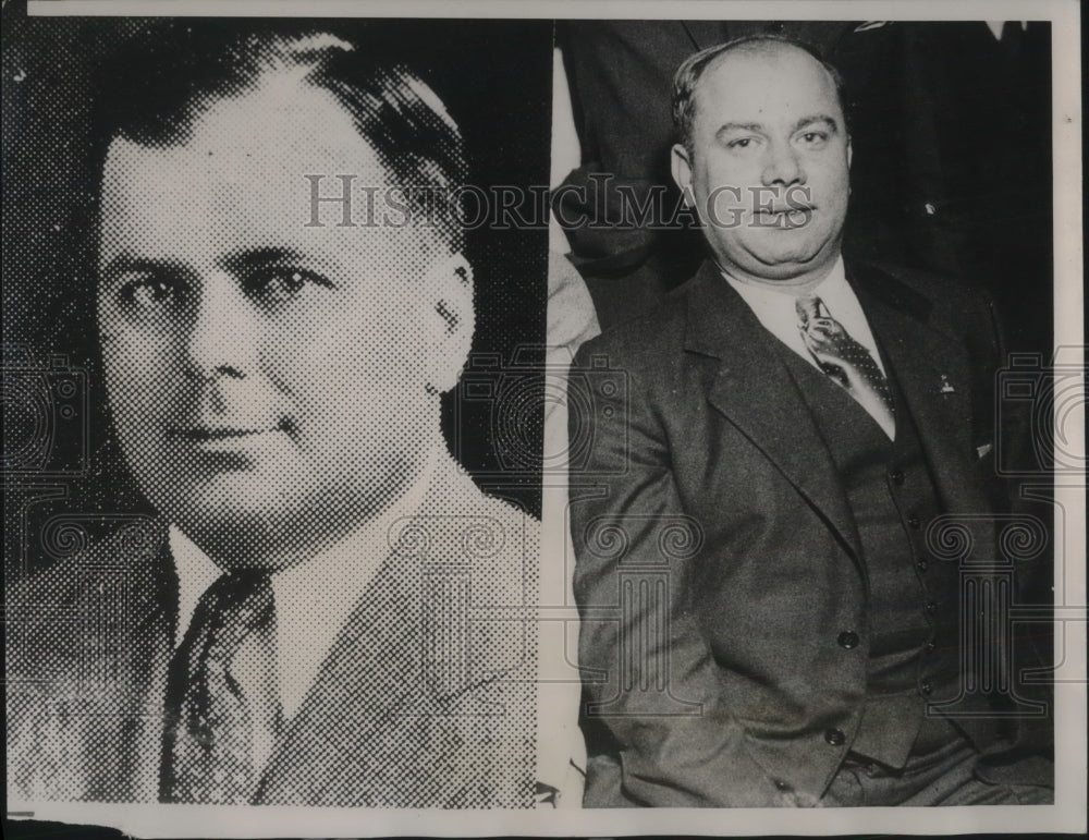 1935 Press Photo Recorders of Deeds, John English & State Rep. Lawrence Fontana